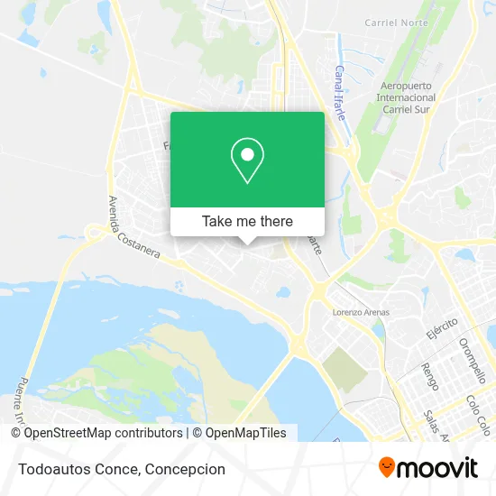 Todoautos Conce map