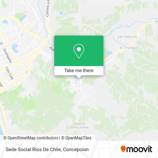 Sede Social Rios De Chile map