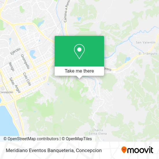 Meridiano Eventos Banqueteria map