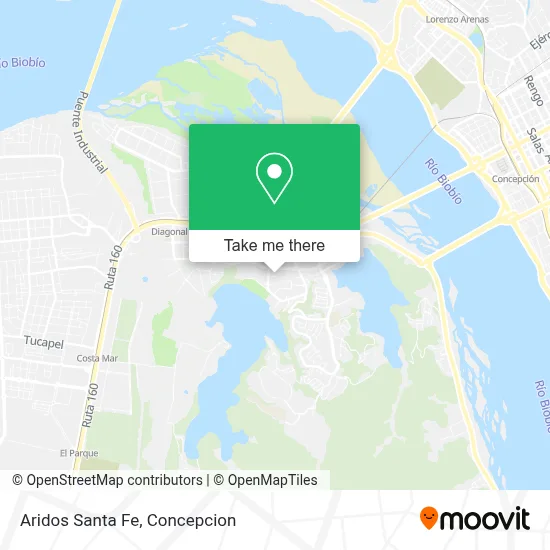 Aridos Santa Fe map