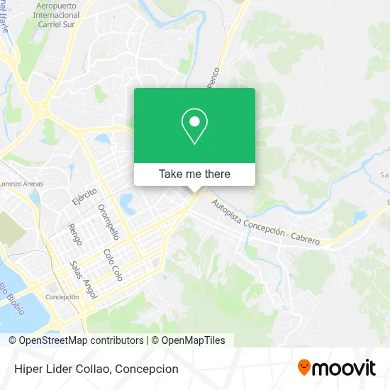 Hiper Lider Collao map