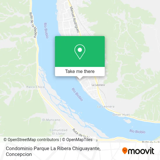 Condominio Parque La Ribera Chiguayante map