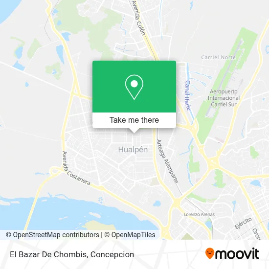 El Bazar De Chombis map