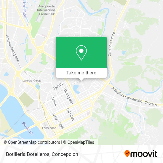 Botillería Botelleros map