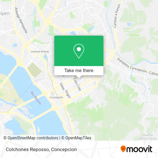 Colchones Reposso map