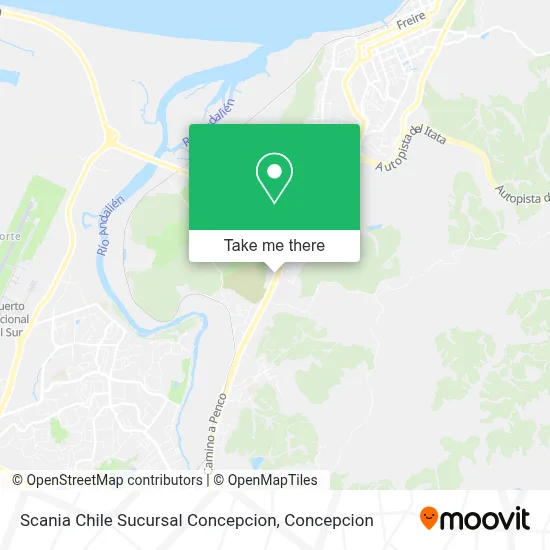 Scania Chile Sucursal Concepcion map