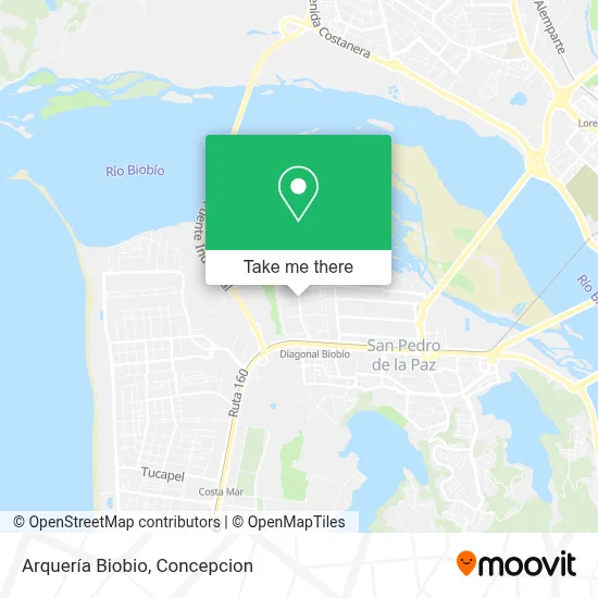 Arquería Biobio map