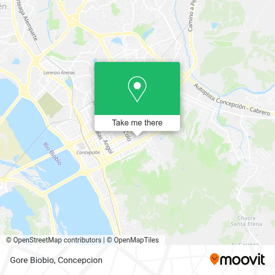 Gore Biobio map