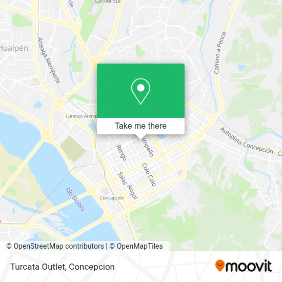 Turcata Outlet map