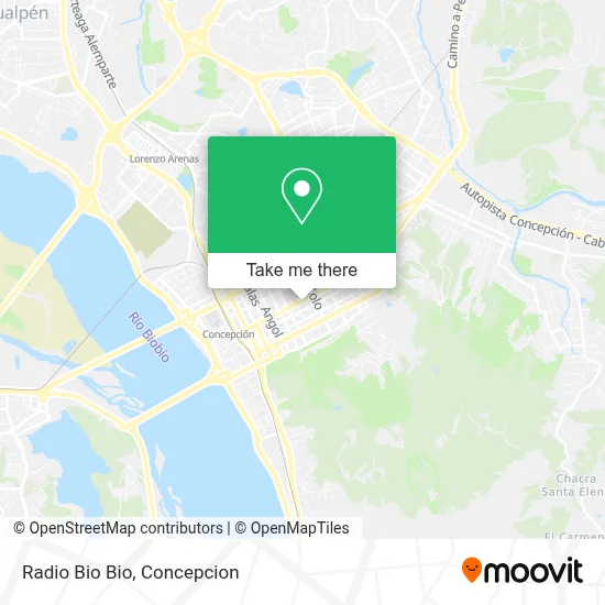 Radio Bio Bio map