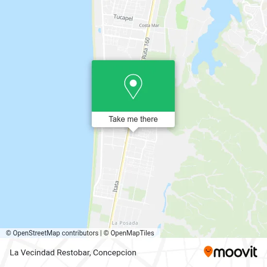 La Vecindad Restobar map