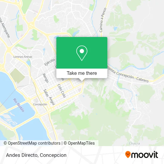 Andes Directo map