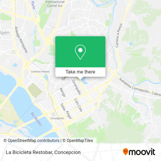 La Bicicleta Restobar map