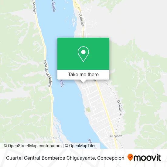 Cuartel Central Bomberos Chiguayante map