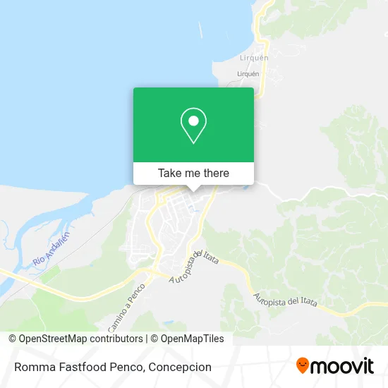 Romma Fastfood Penco map
