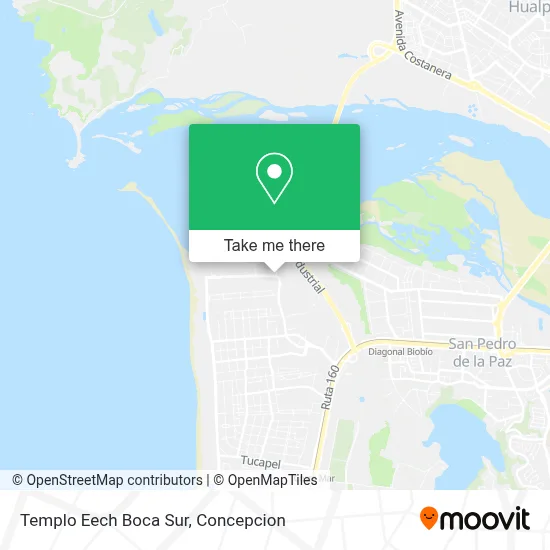 Templo Eech Boca Sur map