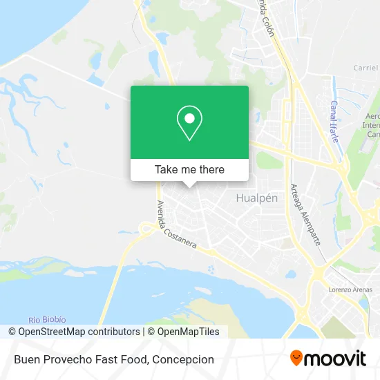Buen Provecho Fast Food map
