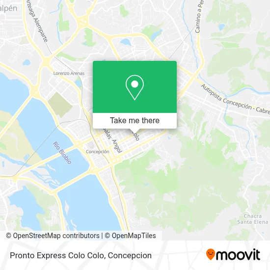 Pronto Express Colo Colo map