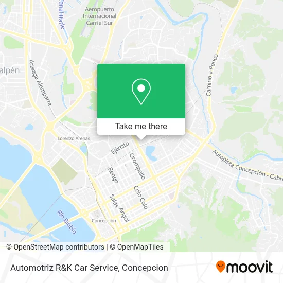 Automotriz R&K Car Service map