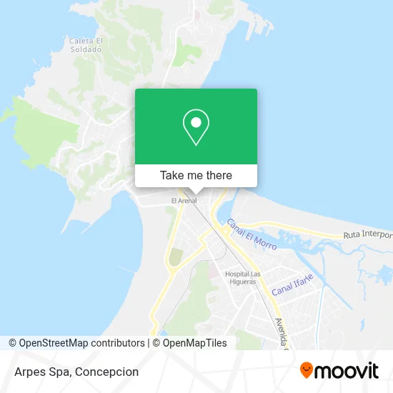 Arpes Spa map