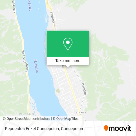 Repuestos Enkel Concepcion map