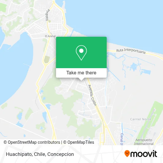 Huachipato, Chile map