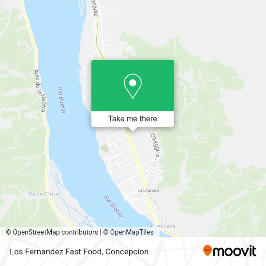 Los Fernandez Fast Food map
