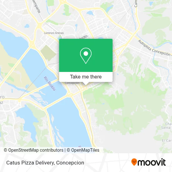 Catus Pizza Delivery map
