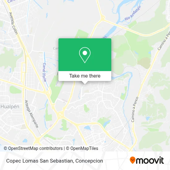 Copec Lomas San Sebastian map