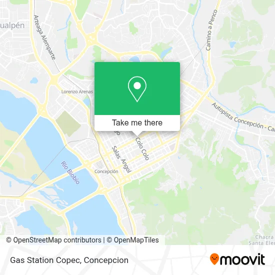 Gas Station Copec map