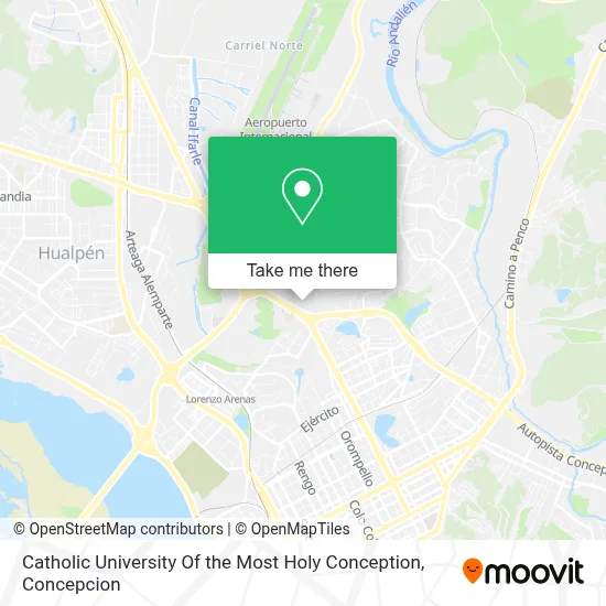 Catholic University Of the Most Holy Conception map