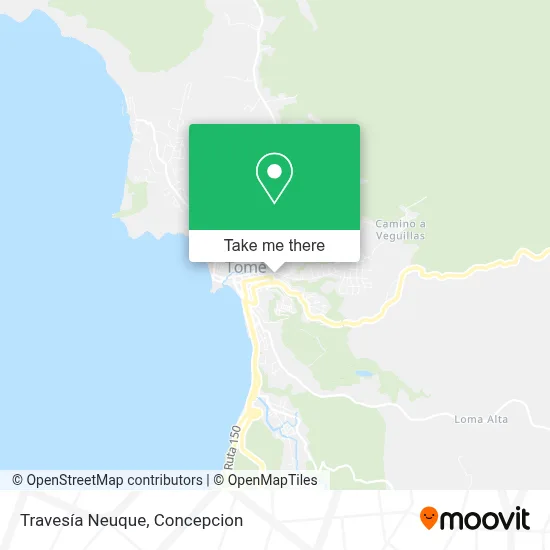 Travesía Neuque map