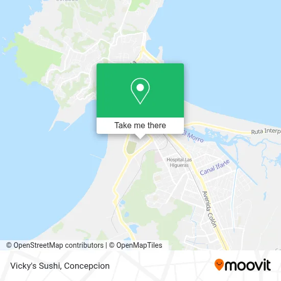 Vicky's Sushi map