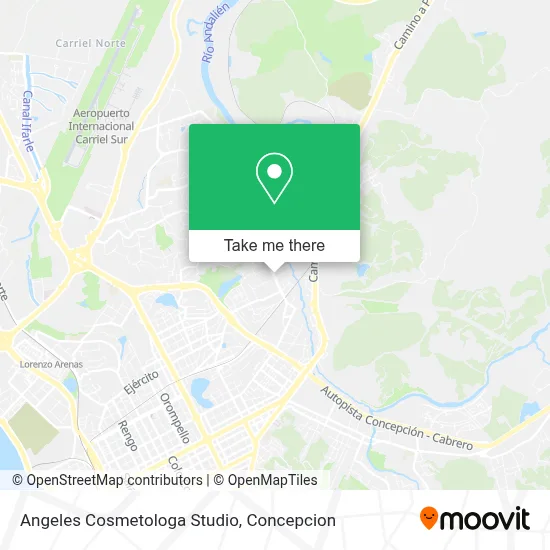Angeles Cosmetologa Studio map