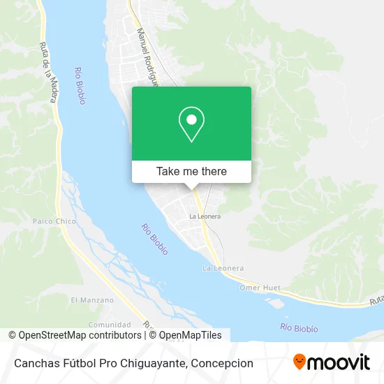 Canchas Fútbol Pro Chiguayante map