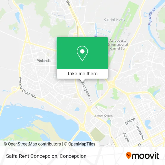 Salfa Rent Concepcion map