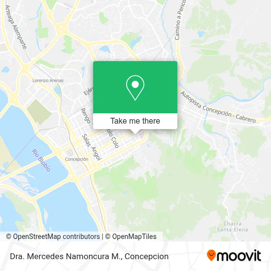 Dra. Mercedes Namoncura M. map