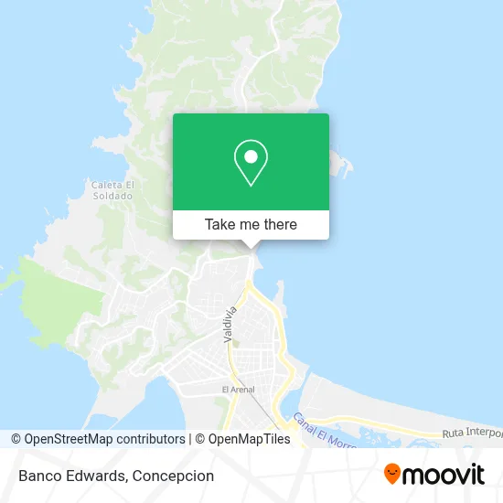 Banco Edwards map
