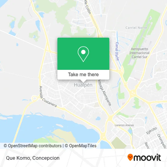 Que Komo map