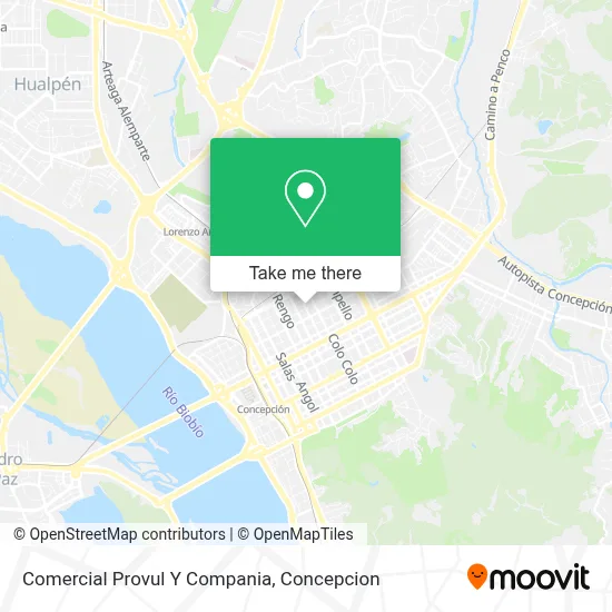 Comercial Provul Y Compania map