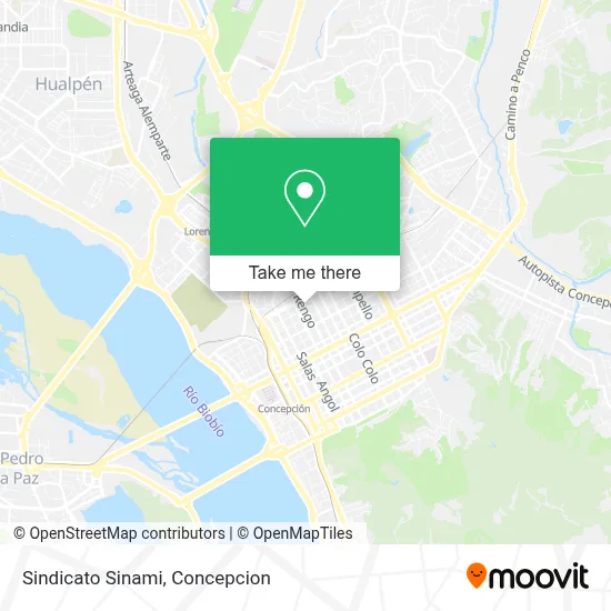 Sindicato Sinami map
