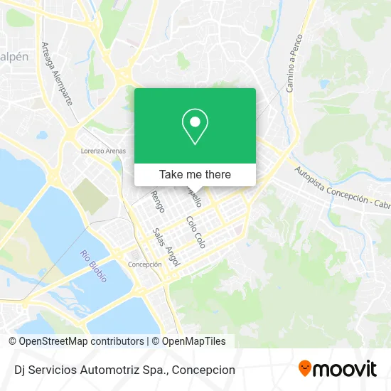 Dj Servicios Automotriz Spa. map