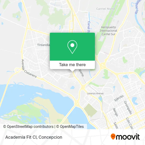 Academia Fit Cl map
