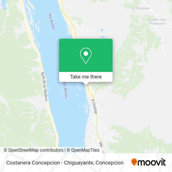 Costanera Concepcion - Chiguayante map