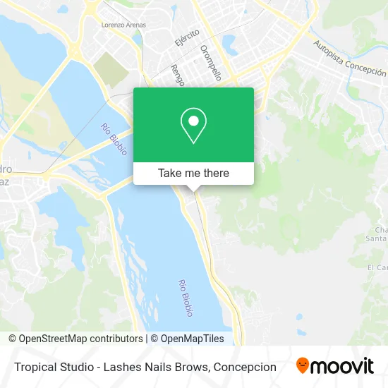Tropical Studio - Lashes Nails Brows map