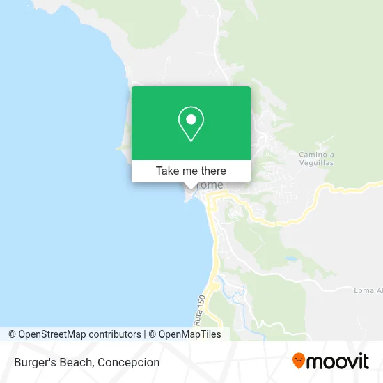 Burger's Beach map