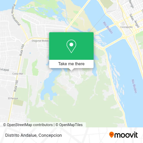 Distrito Andalue map