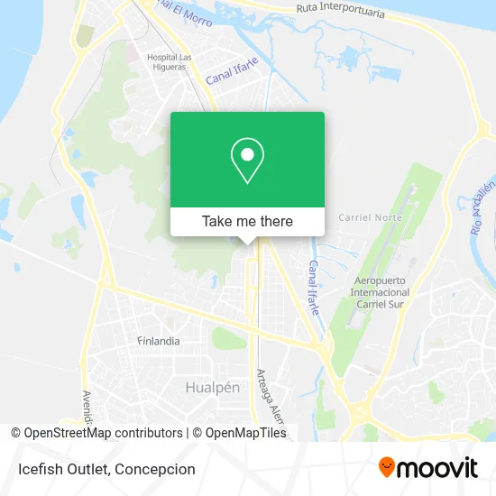 Icefish Outlet map