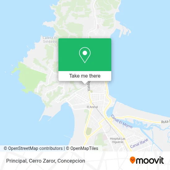 Principal, Cerro Zaror map