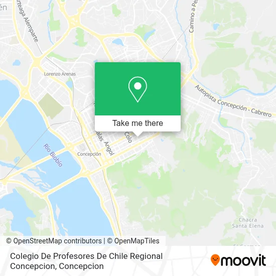 Colegio De Profesores De Chile Regional Concepcion map